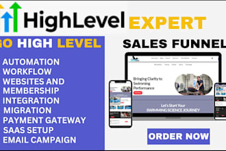 build complete sales funnel using gohighlevel clickfunnel gohighlevel expert ghl