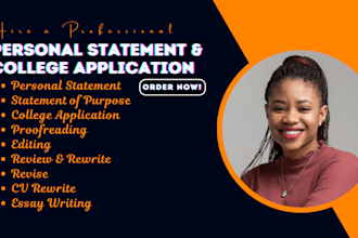edit personal statement, college application essay, proofread medical school sop
