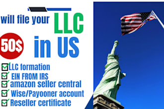 setup USA llc registration wyoming llc creation for business website trademark