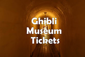 book items from japan for you and ship them ghibli museum tickets in tokyo