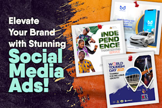 design social media posts, carousels,ads and banners
