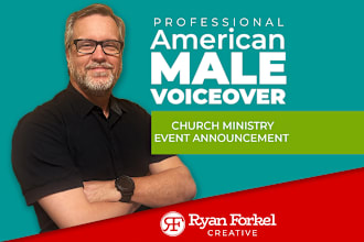 record a voiceover for church ministry announcement video