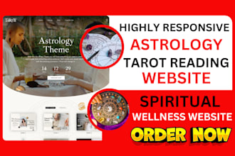 design astrology website tarot reading blog spiritual wellness website