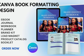 design editable canva ebook, lead magnet, journal planner book formatting amazon