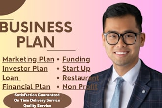 write business plan, marketing research, financial model, restaurant plan