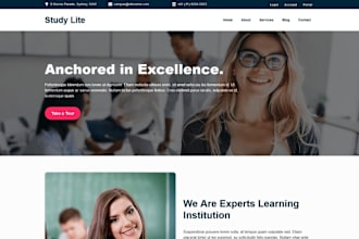 build lms educational website elearning website education website online courses