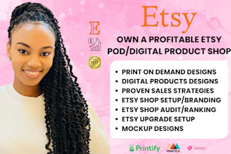 setup etsy shop with digital products, etsy digital products, etsy seo, etsy pod