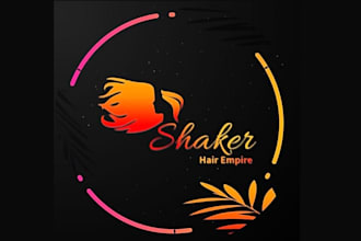 design improving amazing hair and logo