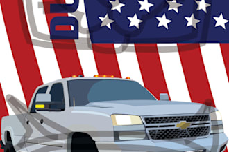 create an automobile vector graphic