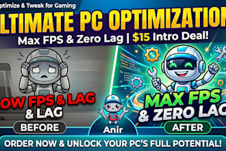 optimize and tweak your PC for maximum fps and zero lag