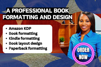 do book formatting for amazon kdp kindle paperback formatting book layout design