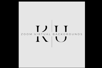 design a zoom virtual backgrounds with your logo