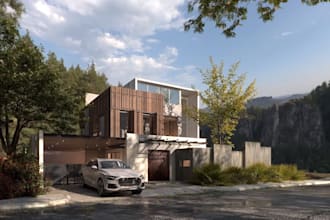 make interior, and exterior design, rendering in sketchup, revit, and lumion