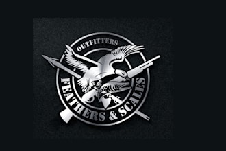 design high quality hunting logo with free source file