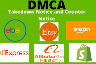 remove copyright infringing content shopify,ebay,etsy,amazon under dmca