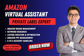 be your expert amazon virtual assistant VA for amazon fba private label