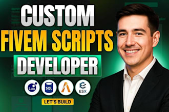 be your fivem developer for custom scripts, bug fixes, and qbcore