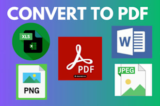 convert pdf to excel, word, google sheets docs, jpeg, png or csv etc