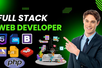 be your full stack web developer in PHP laravel, HTML, CSS, js