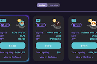 create crypto wallet app, fork pancakeswap, staking dapp, exchange website