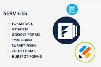 design intake forms, utilize jotform and google forms, and create application