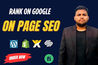 optimize shopify, wix, wordpress, and squarespace with onpage seo