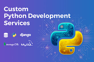 create full stack python django web applications and scripts