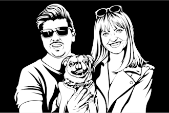 draw custom flip flop stencil vector portraits, perfect for creative business I