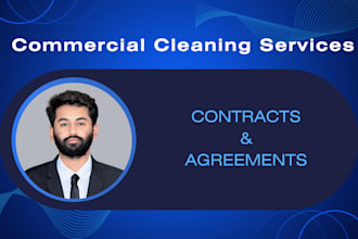 draft cleaning contracts and agreements in 6 hours