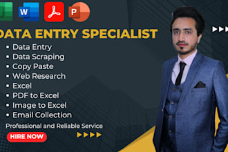 do data entry, web research, copy paste, excel, admin support work, email