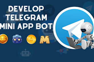 create, develop telegram mini app game, telegram tap bot game