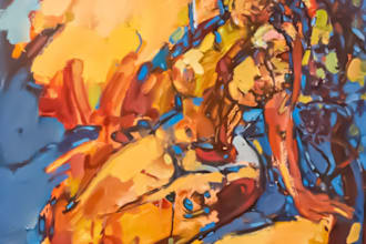draw a digital abstract art illustration