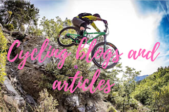 write engaging blog posts on e bikes and cycling