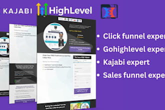 be your clickfunnel expert, gohighlevel, kajabi cousre and langingpage expert
