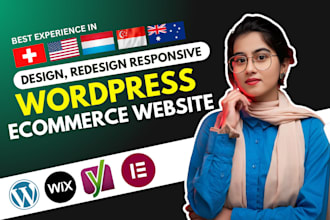 build fast responsive wordpress ecommerce website design or redesign