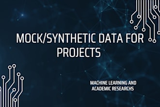 create mock or synthetic data for your projects