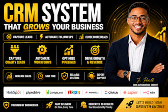 setup hubspot pipedrive gohighlevel zoho monday automation make n8n integration