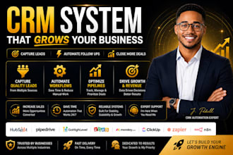setup hubspot pipedrive gohighlevel zoho monday clickup zapier n8n automation