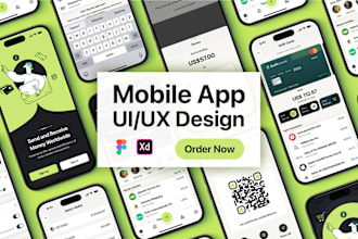 do mobile app design, web app design or app store screenshots in figma app
