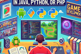 create a game in java, python or php