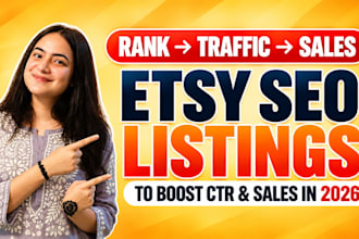 do etsy SEO to rank etsy listings on top and boost etsy sales