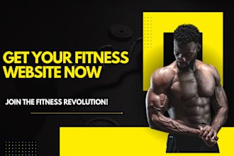 create a professional yoga, gym or fitness website for you