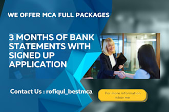 provide you mca full packages