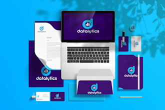 create corporate visual identity with complete branding package