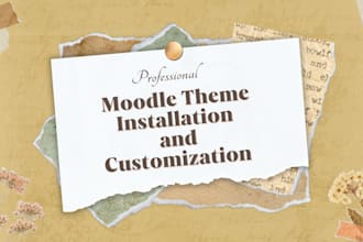 professionally install and customize a moodle theme