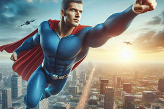 draw superhero action comic
