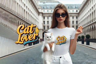 send eye catchy cat t shirt design bundle within 8 hours