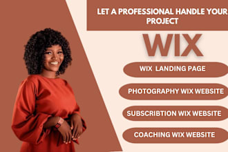 design or redesign pro photography ,subscription and coaching wix websites