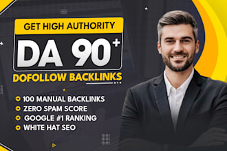 provide high authority da 90 dofollow seo backlinks for website link building