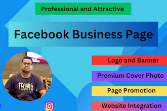 create, setup and promote professional facebook business or fan page